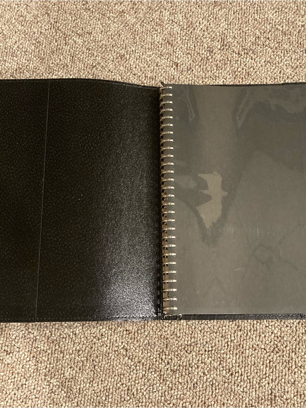 Black Spiral Photo Portfolio Album